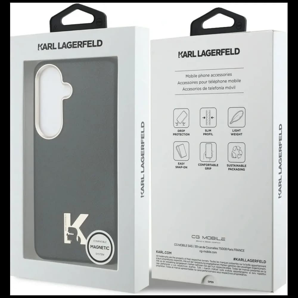 Karl Lagerfeld K Metall-Logo MagSafe Samsung Galaxy S26 schwarz
 - 8
