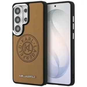 Karl Lagerfeld Perforiertes KL MagSafe Samsung Galaxy S26 Ultra braun
