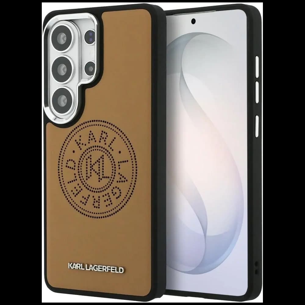 Karl Lagerfeld Perforated KL MagSafe Samsung Galaxy S26 Ultra brown - 1