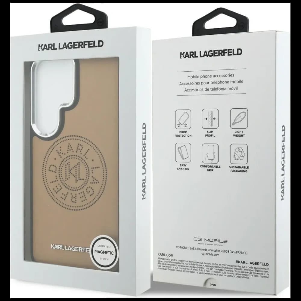 Karl Lagerfeld Perforated KL MagSafe Samsung Galaxy S26 Ultra brown - 8