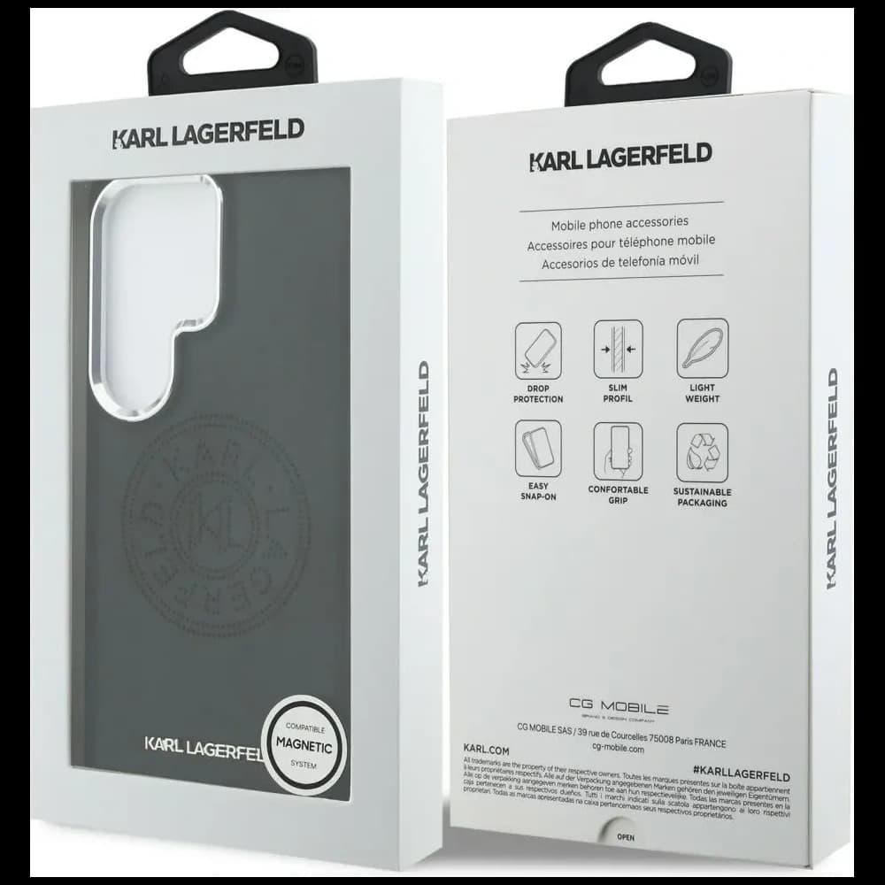 Karl Lagerfeld Perforated KL MagSafe Samsung Galaxy S26 Ultra black - 8