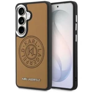 Karl Lagerfeld Perforiertes KL MagSafe Samsung Galaxy S26+ Plus braun
