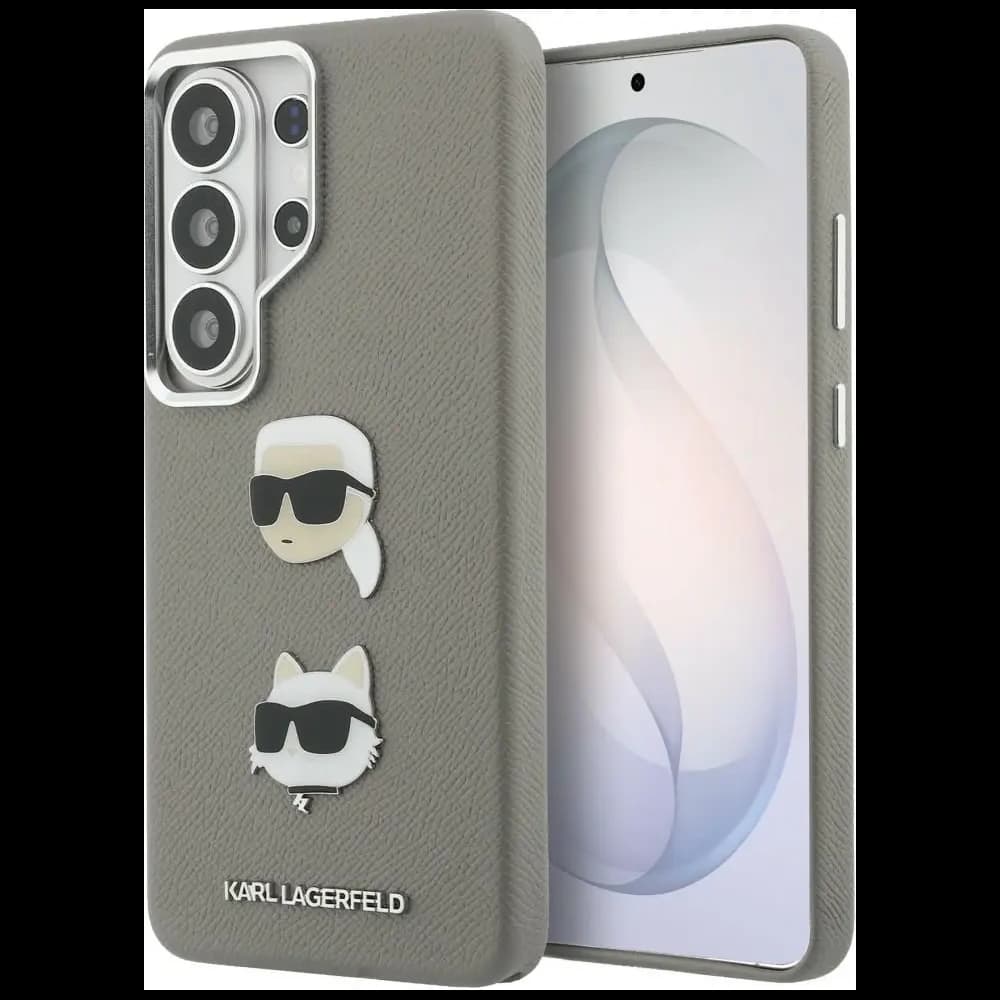 Karl Lagerfeld Saffiano Double Heads Metal Samsung Galaxy S26 Ultra silver - 1