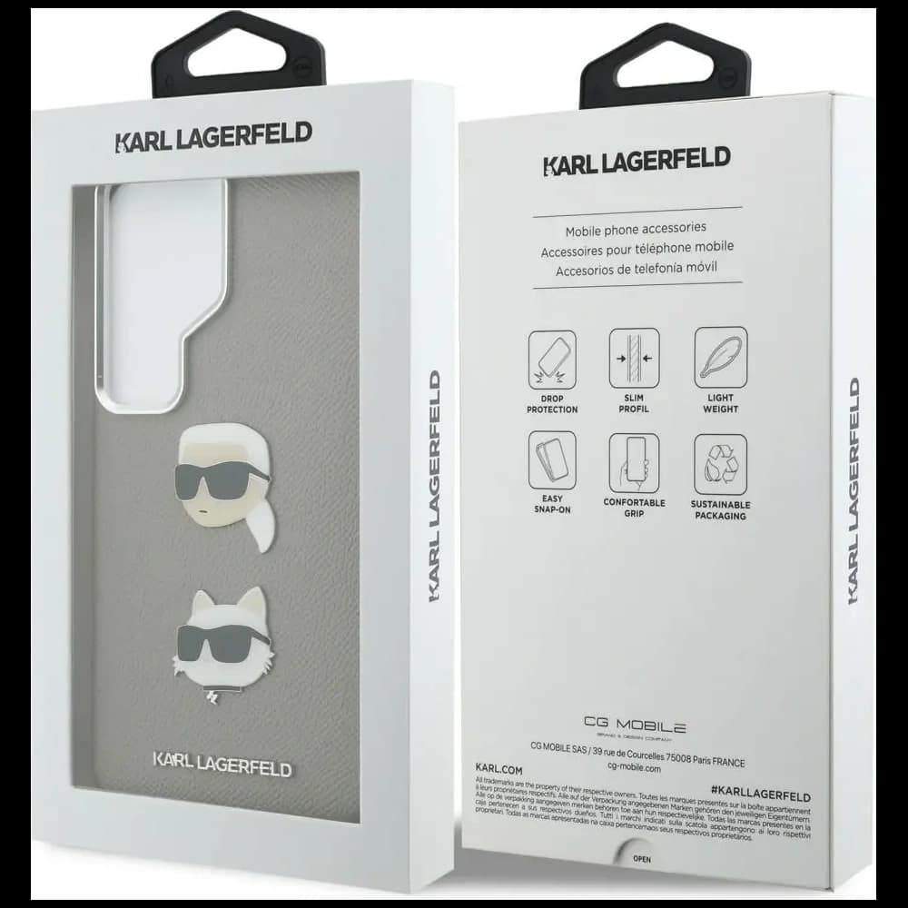 Karl Lagerfeld Saffiano Double Heads Metal Samsung Galaxy S26 Ultra silver - 8