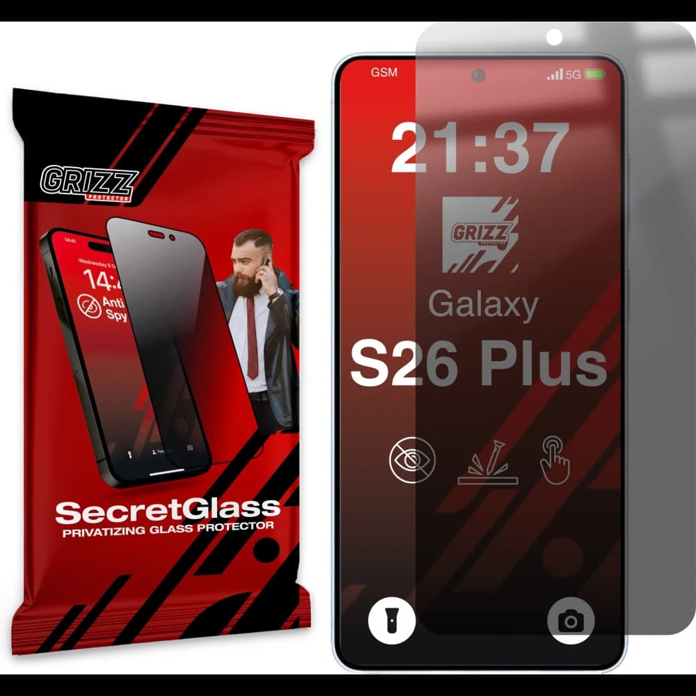 Matowe szkło prywatyzujące GrizzGlass SecretGlass do Samsung Galaxy S26+ Plus - 1