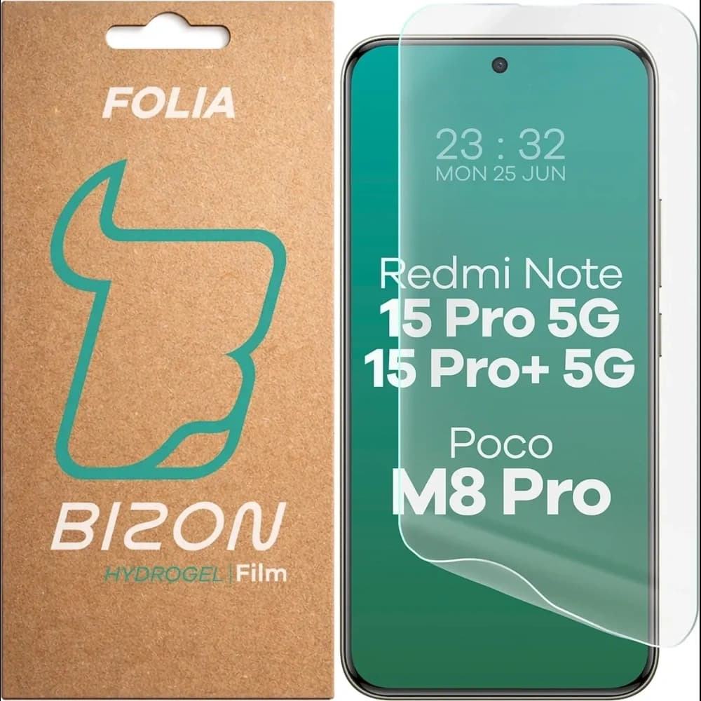 Bizon Film Hydrogel Front Xiaomi Redmi Note 15 Pro 5G / 15 Pro+ Plus 5G / POCO M8 Pro 5G - 1