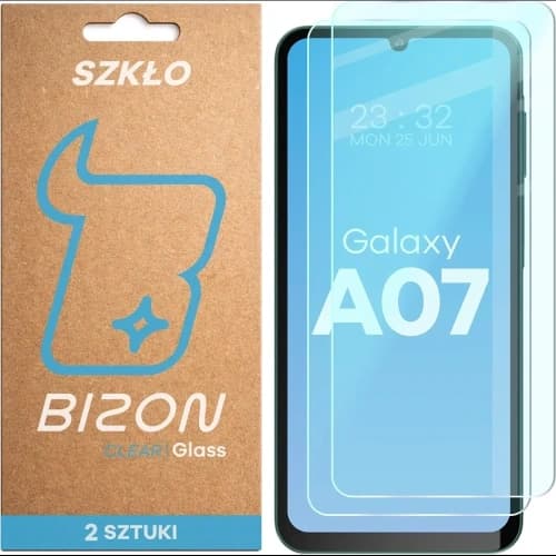 Bizon Glass Clear Duo Samsung Galaxy A07 4G / 5G [2 PACK]