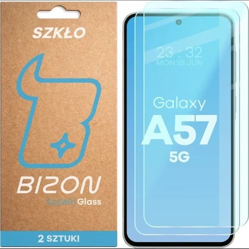 Bizon Glass Clear Duo Samsung Galaxy A57 5G [2 PACK]