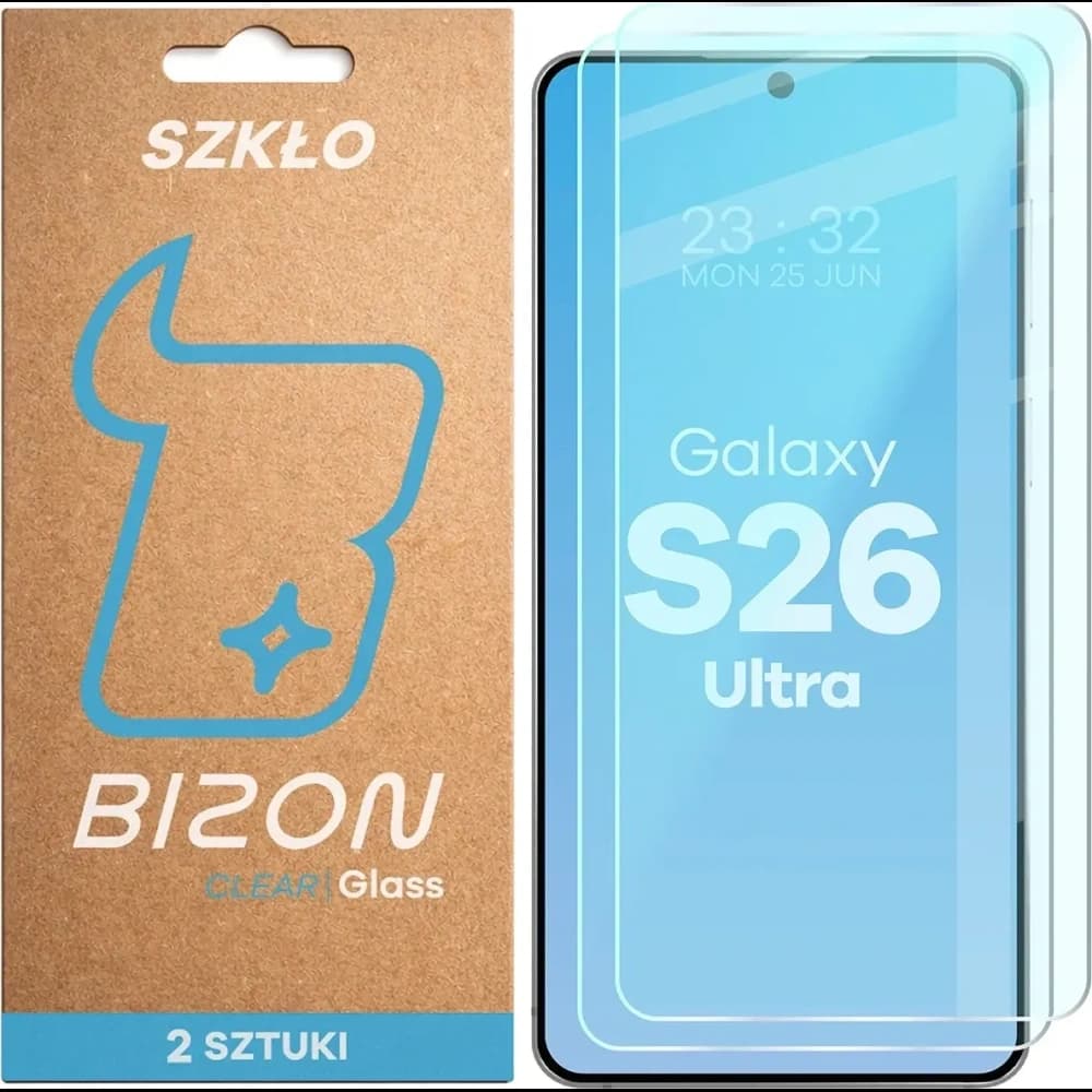Bizon Glass Clear Duo Samsung Galaxy S26 Ultra [2 PACK] - 1