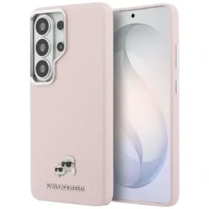 Karl Lagerfeld Saffiano KC Metall-Logo MagSafe Samsung Galaxy S26 Ultra pink