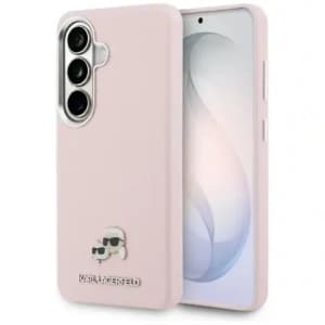 Karl Lagerfeld Saffiano KC Metall-Logo MagSafe Samsung Galaxy S26+ Plus pink