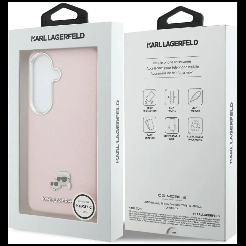 Karl Lagerfeld Saffiano KC Metall-Logo MagSafe Samsung Galaxy S26+ Plus pink
 - 8