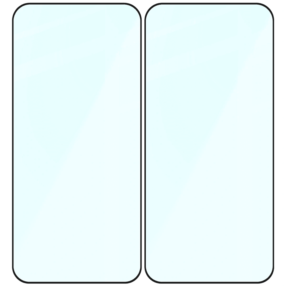 Bizon Glass Edge Duo Xiaomi POCO F8 Ultra, schwarzer Rahmen [2 PACK]
 - 4