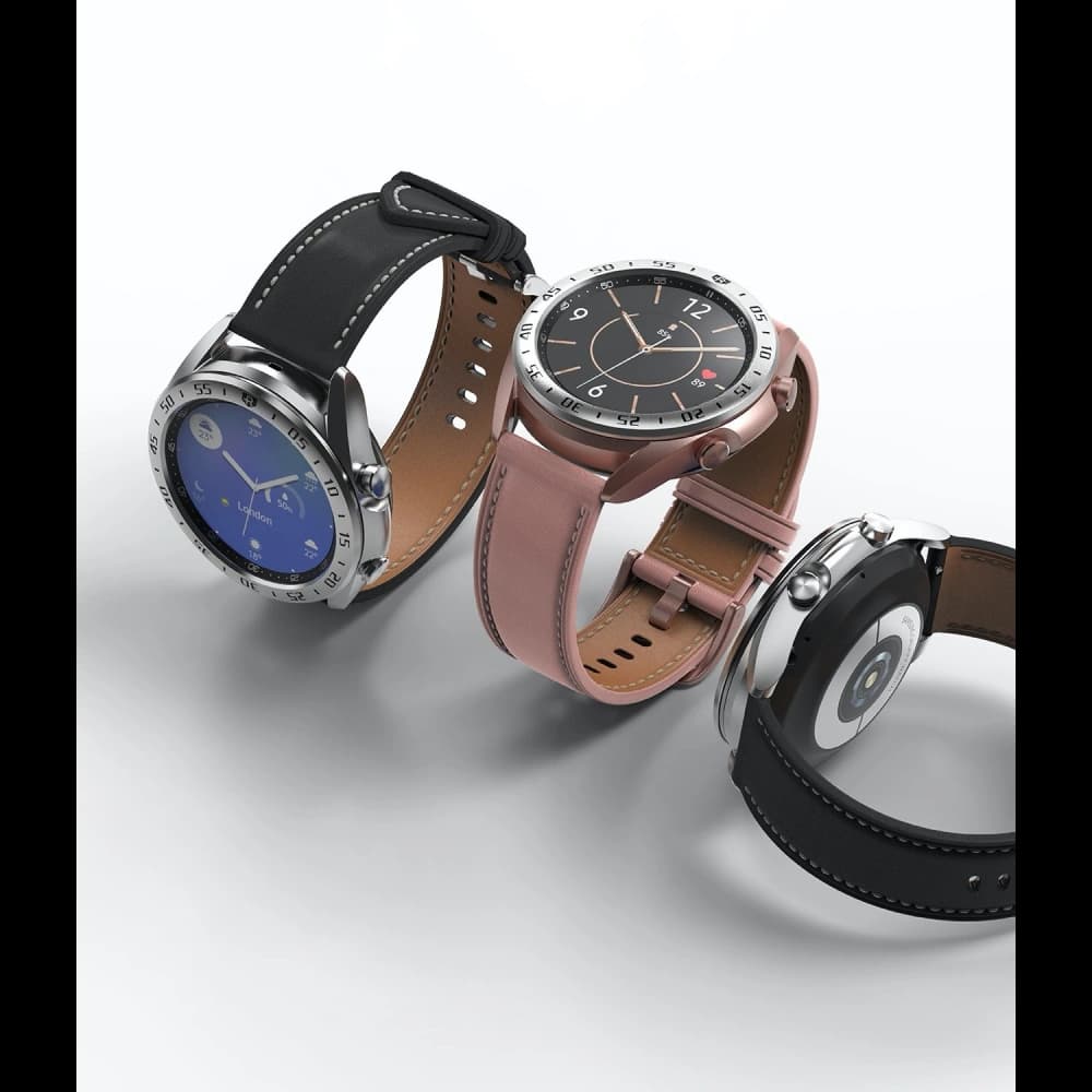 Ringke Bezel Styling Samsung Galaxy Watch 3 41mm Stainless Steel Silver GW3-41-01 - 4