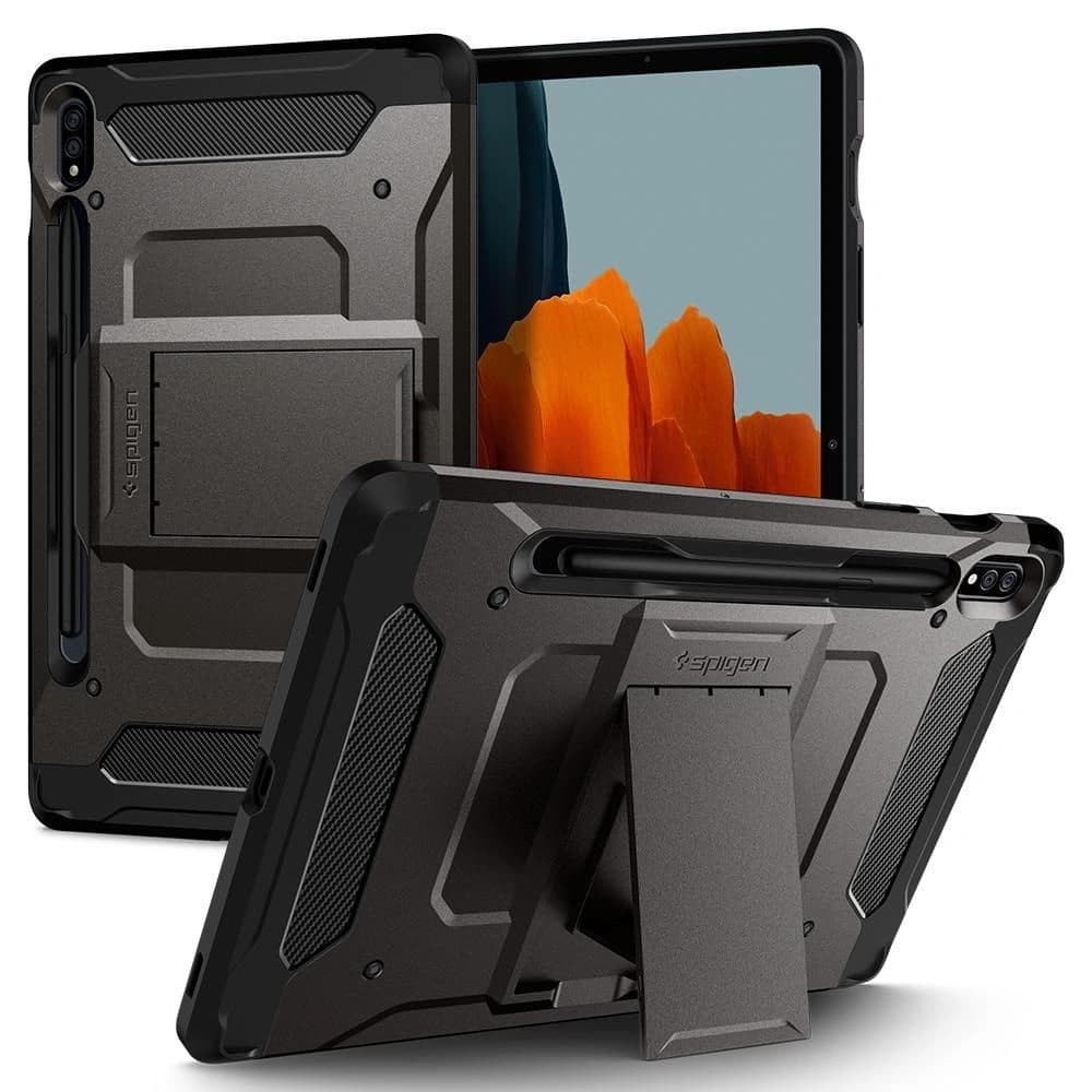 Spigen Samsung Schutzhülle Tough Armor Pro Galaxy Tab S7/S8 Gunmetal - 1
