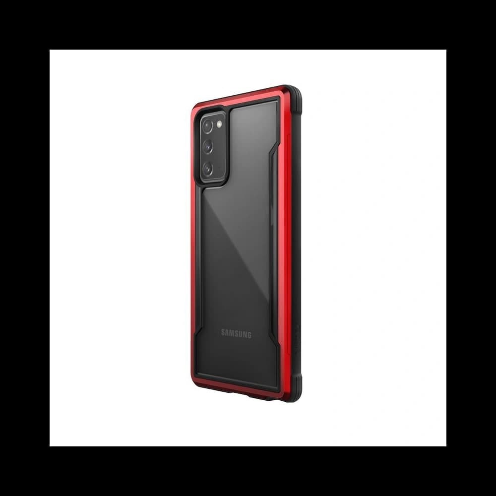 X-Doria Raptic Shield - Aluminum Case for Samsung Galaxy Note 20 (Drop test 3m) (Red) - 2