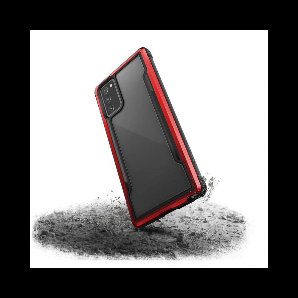 X-Doria Raptic Shield - Aluminum Case for Samsung Galaxy Note 20 (Drop test 3m) (Red) - 3