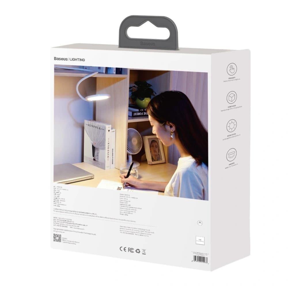 Baseus Schreibtischlampe Hose Comfort Reading (weiß) - 8