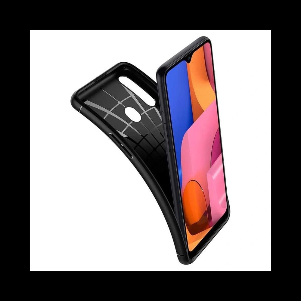 Spigen Rugged Armor Galaxy A20s Mattschwarz - 4