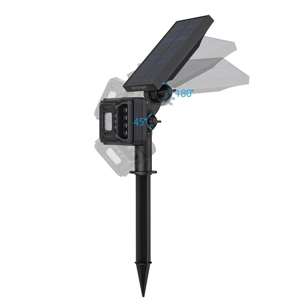 Blitzwolf BW-OLT2 Außen-LED-Solarlampe mit Dämmerungssensor, 1800mAh - 5
