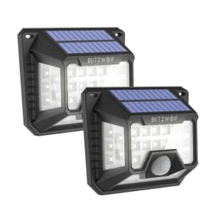 Blitzwolf BW-OLT3 Outdoor LED-Solarlampe mit Dämmerungssensor, 1200mAh (2 Stück)