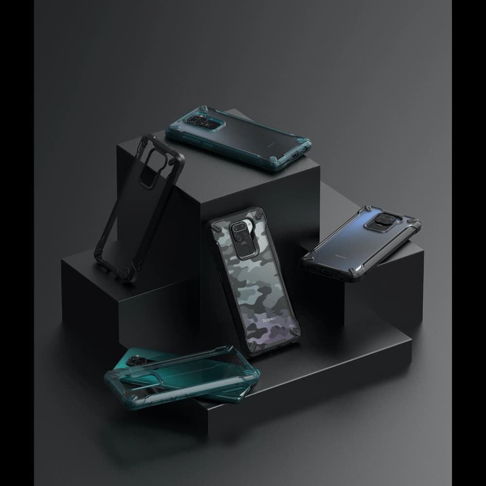 Ringke Tasche Fusion-X Redmi Note 9 Camo (Moro) Schwarz - 2