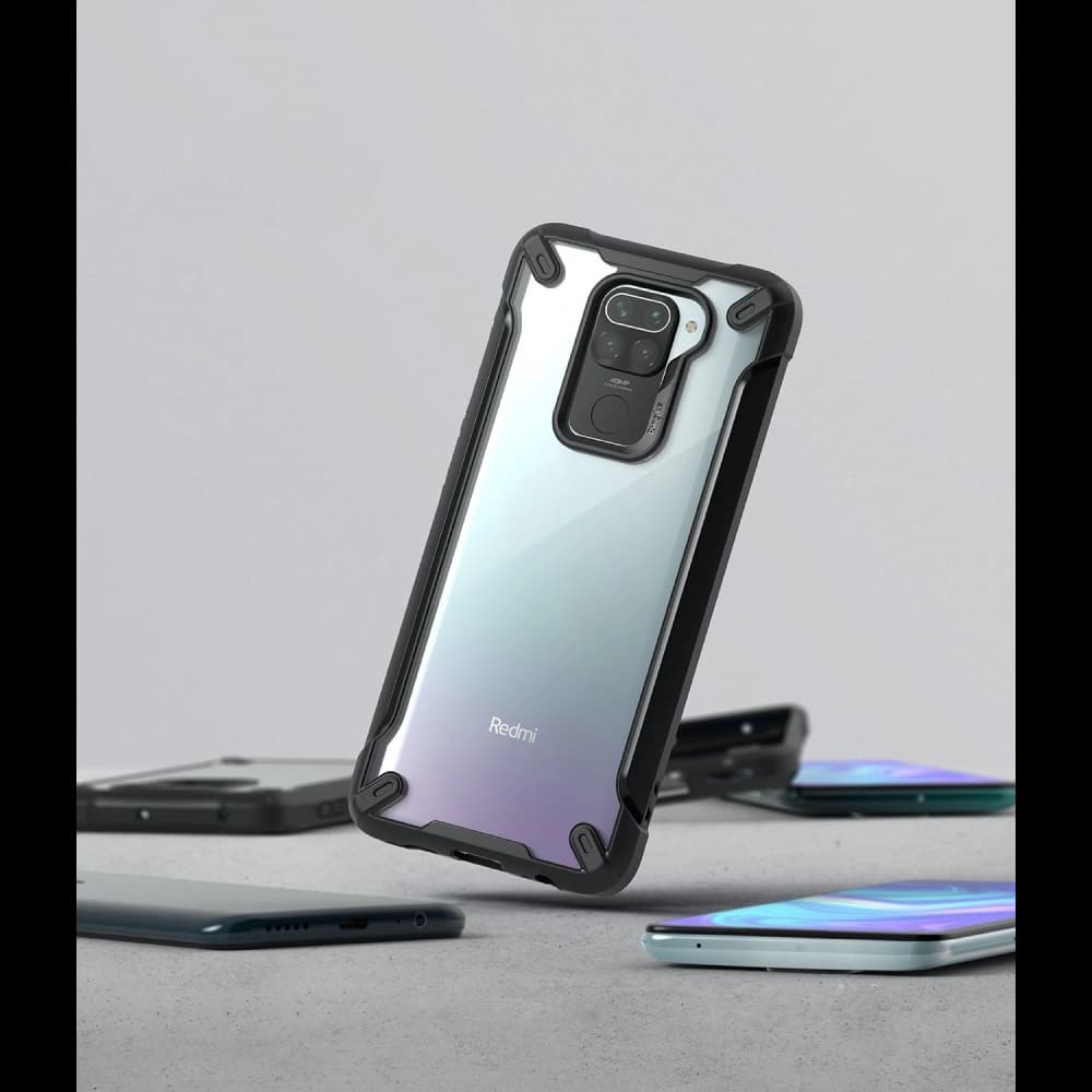 Ringke Tasche Fusion-X Redmi Note 9 Camo (Moro) Schwarz - 6