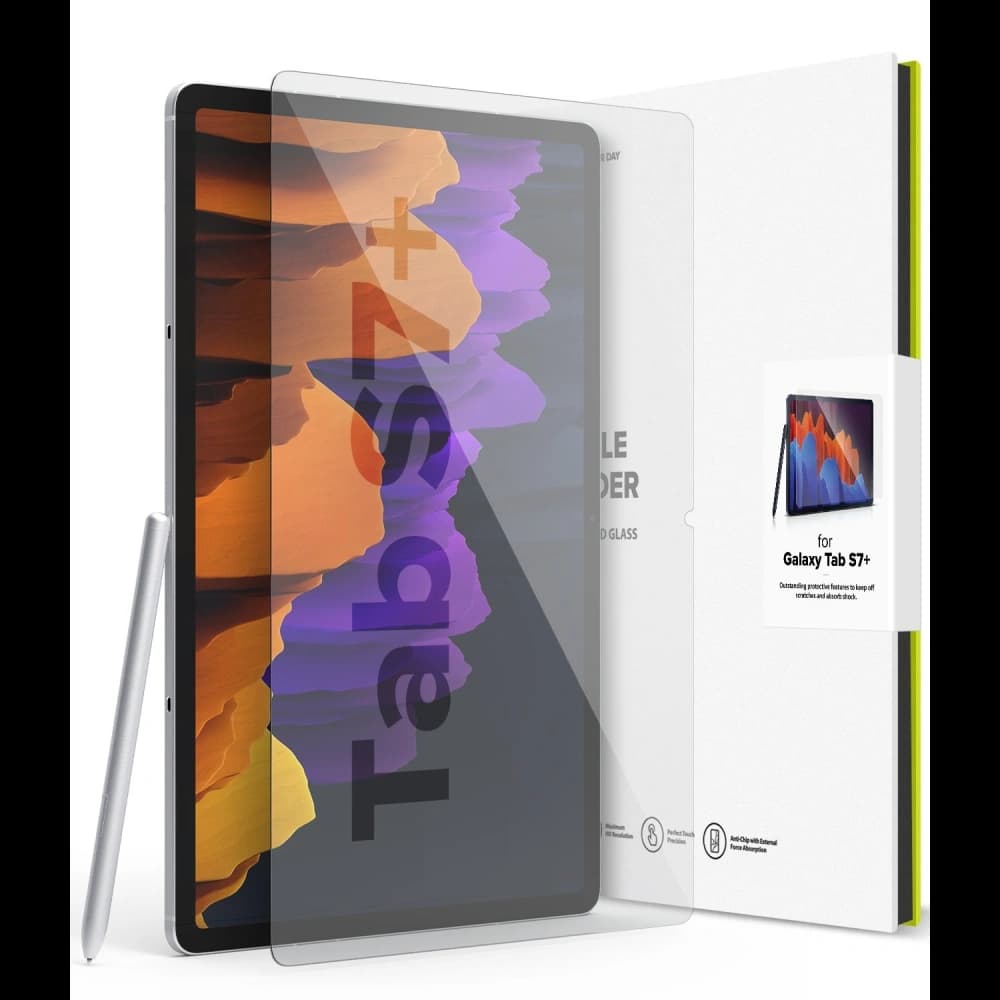 Ringke Samsung Gehärtetes Glas ID Glas Galaxy Tab S7+ Plus/S8 + Plus 12.4 - 1