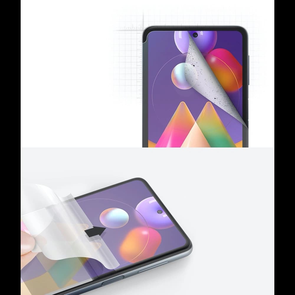 Ringke Samsung Hydrogel-Folie Dual Easy Wing Vollabdeckung Galaxy M31s [2 PACK] - 3