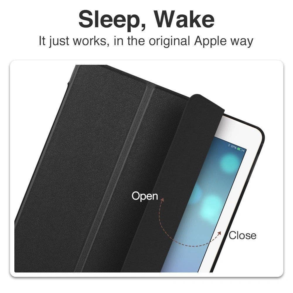 ESR Apple Tasche Yippee iPad 9.7 2017/2018 (5. und 6. Generation) Schwarz - 5