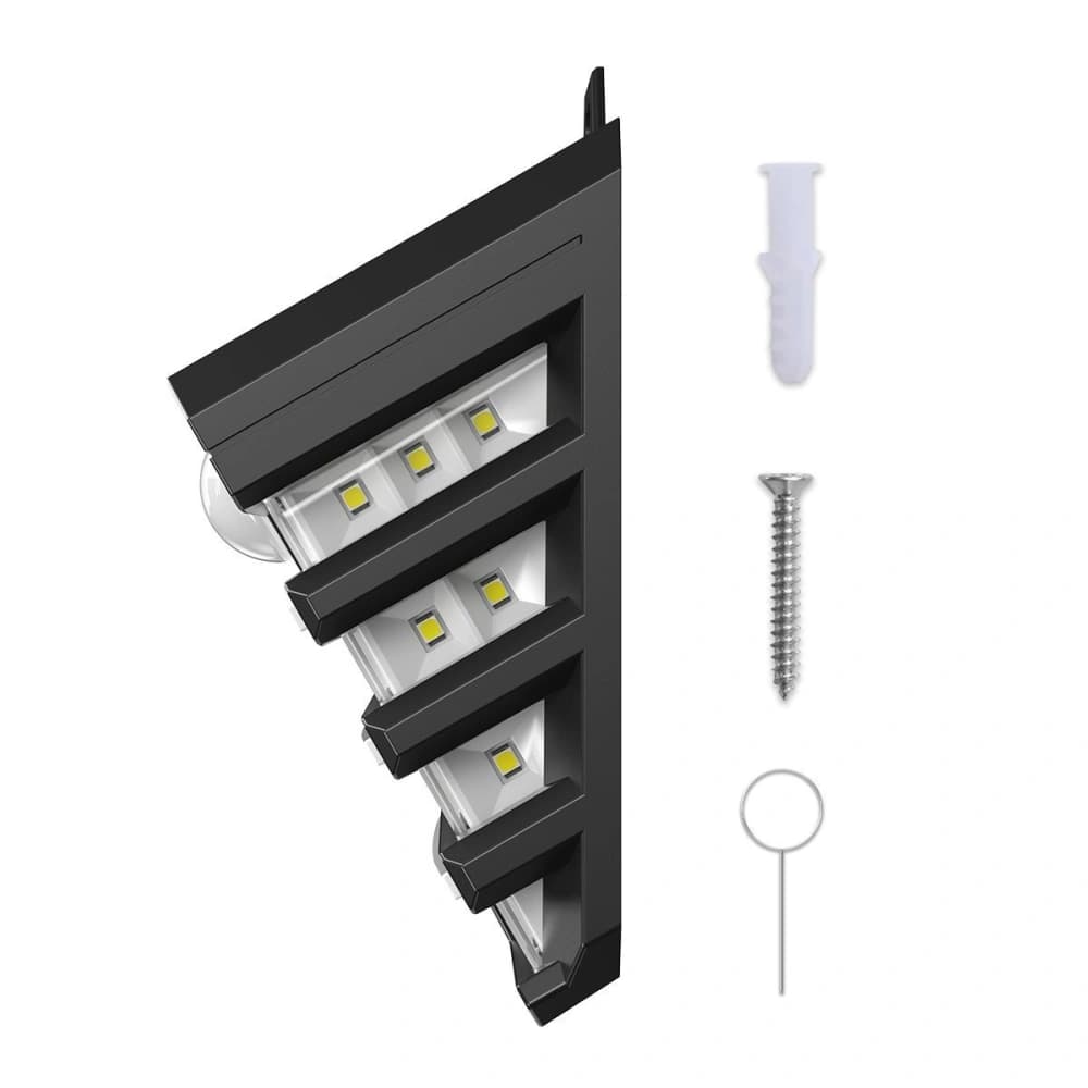 Baseus LED-Solar-Außenlampe mit Bewegungssensor - 2 Stück (schwarz) - 3