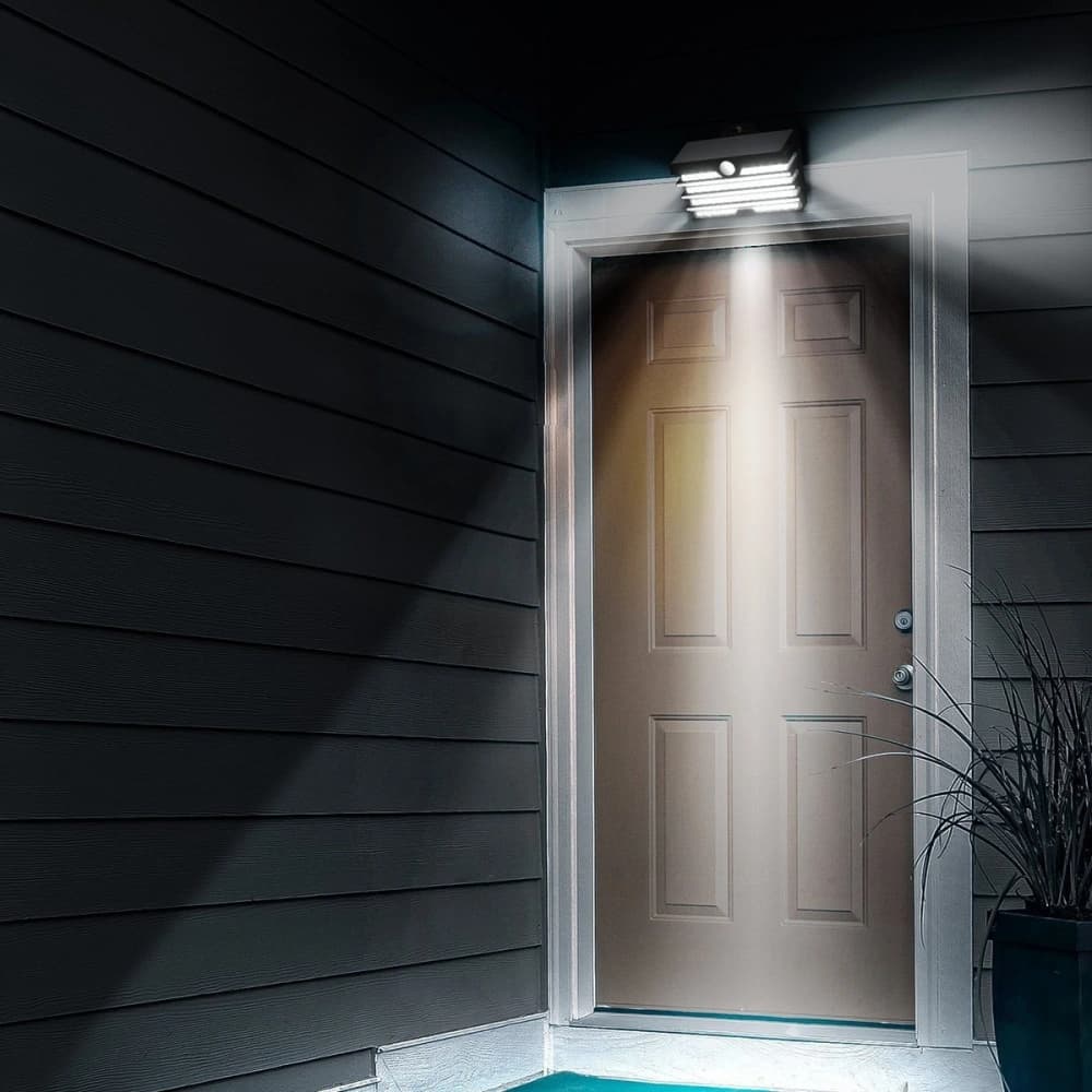 Baseus LED-Solar-Außenlampe mit Bewegungssensor - 2 Stück (schwarz) - 10