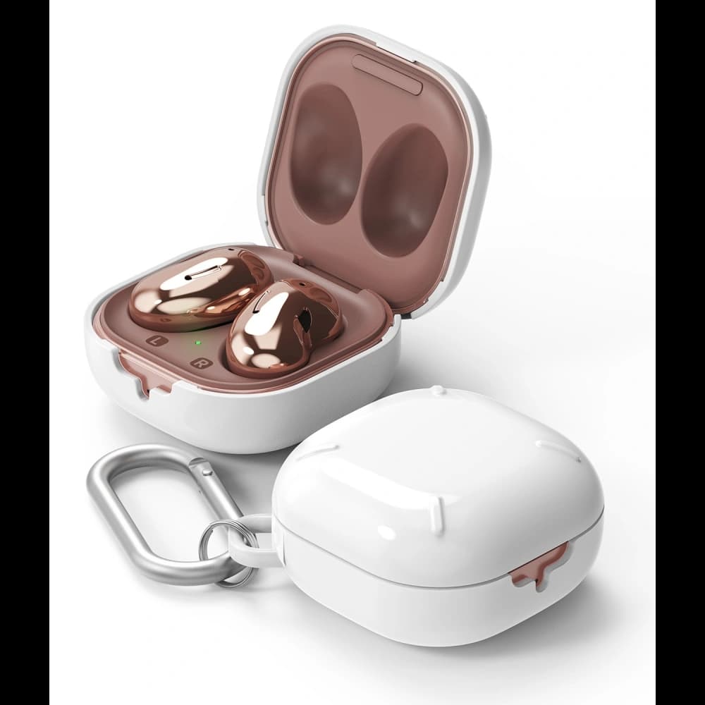 Ringke Samsung Case Slim-X Galaxy Buds 2/2 Pro/Live/Pro Hochglanz Weiß - 1