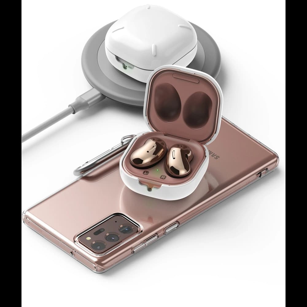 Ringke Samsung Case Slim-X Galaxy Buds 2/2 Pro/Live/Pro Hochglanz Weiß - 8