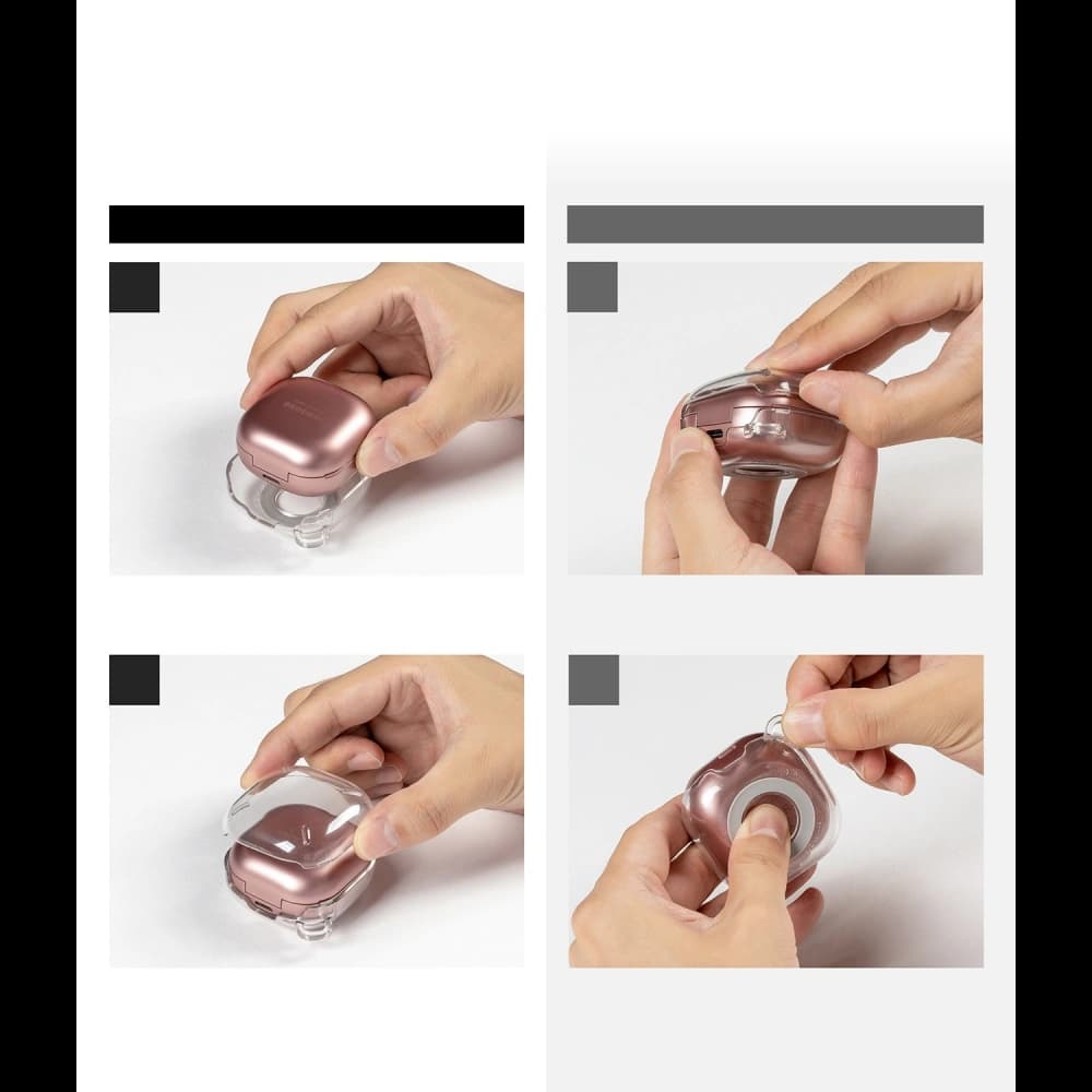 Ringke Samsung Case Slim-X Galaxy Buds 2/2 Pro/Live/Pro Hochglanz Weiß - 9