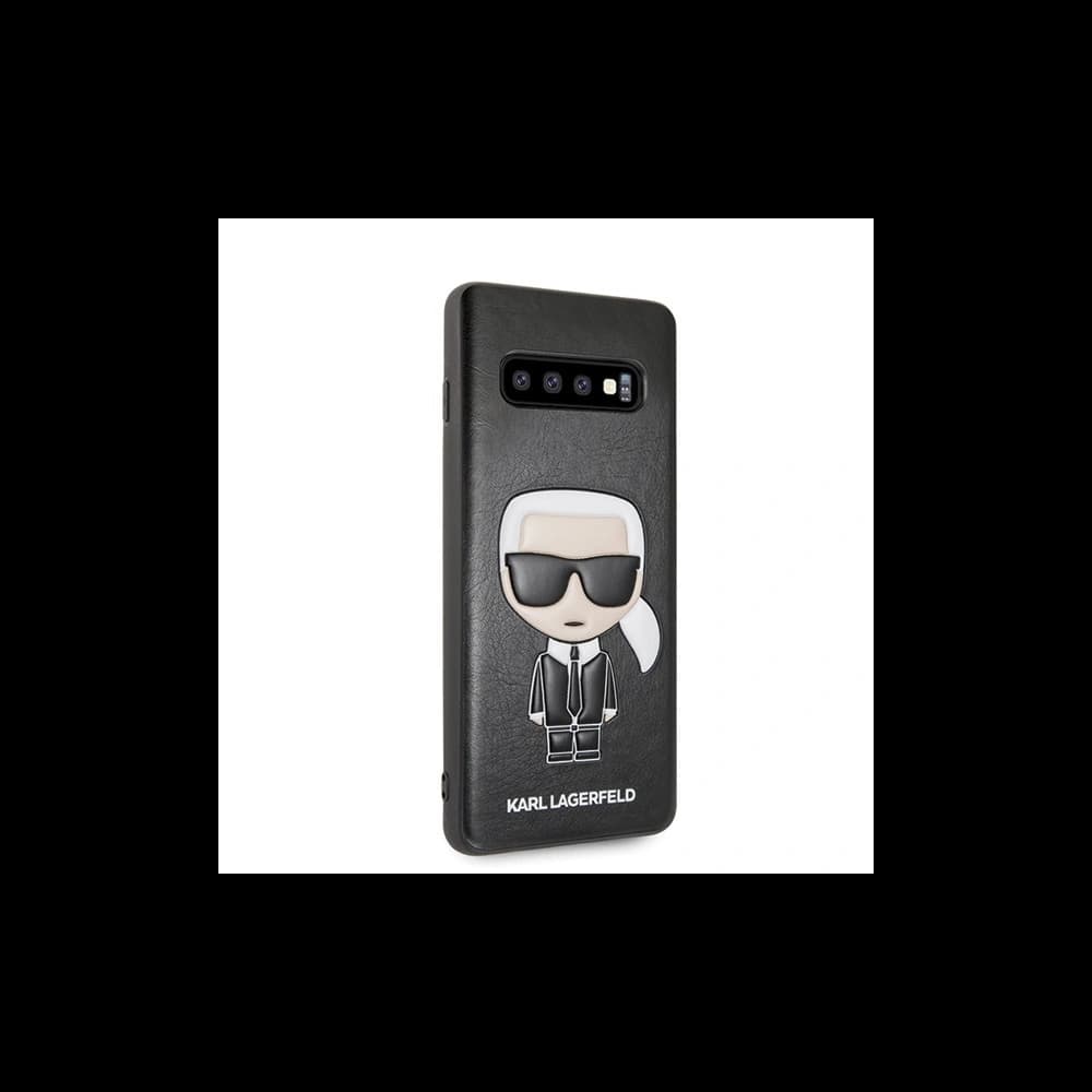Karl Lagerfeld Samsung Tasche KLHCS10IKPUBK Galaxy S10 hardcase schwarz/schwarz Iconic Karl Embossed - 5