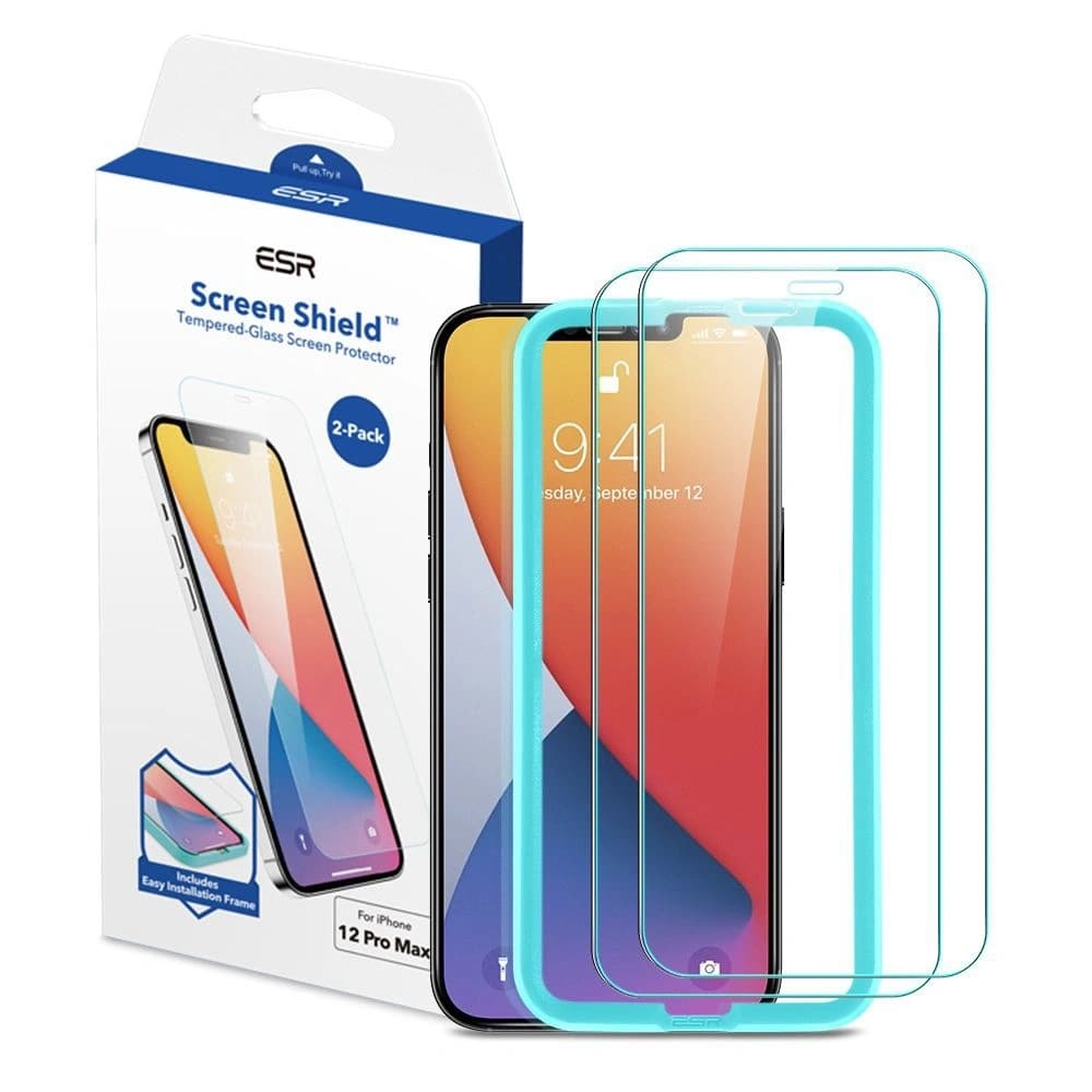 ESR Screen Shield Apple iPhone 12/12 Pro Clear [2 PACK] - 1