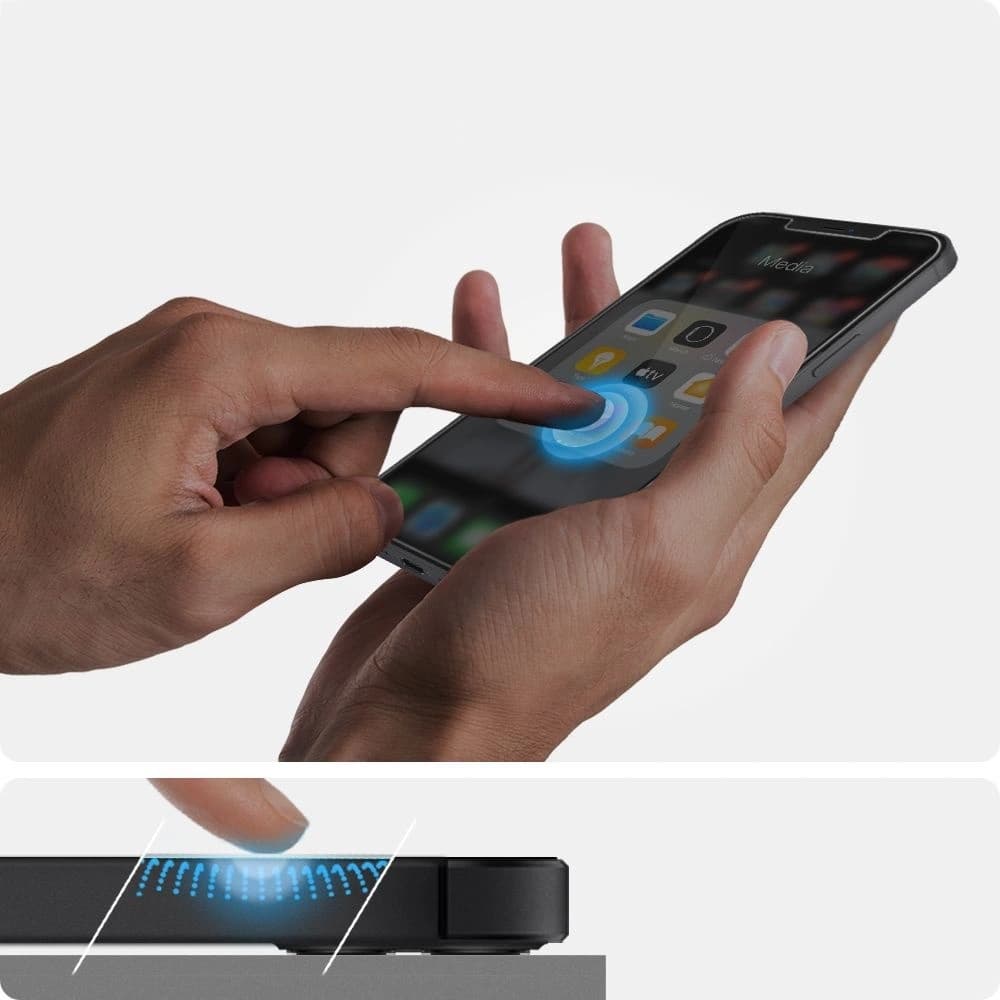 Spigen Apple Gehärtetes Glas GLAS.tR ez Fit iPhone 12 Pro Max [2 PACK] - 4