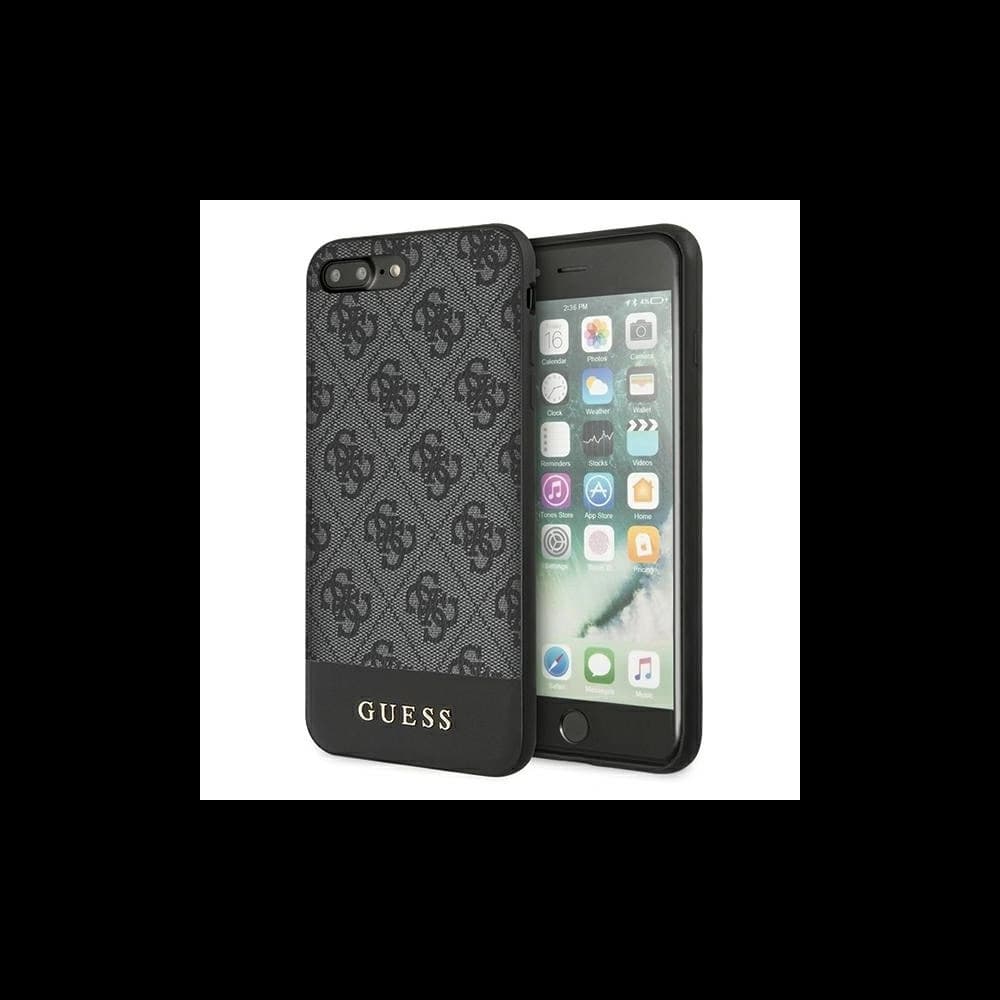 Guess GUHCI8LG4GLGR Apple iPhone 7/8 Plus grey hardcase 4G Stripe Collection - 1