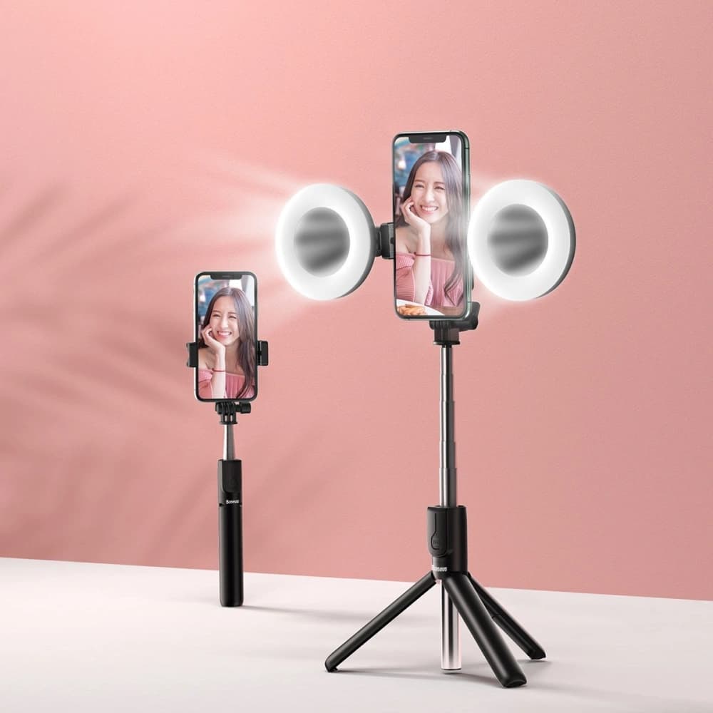 Baseus Selfie-Stick, Bluetooth-Stativ Lovely (schwarz) - 9