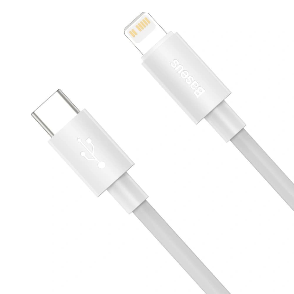 Baseus Simple Wisdom Data Cable Kit USB-C to Lightning PD 20W (2PCS/Set) 1.5m White - 4