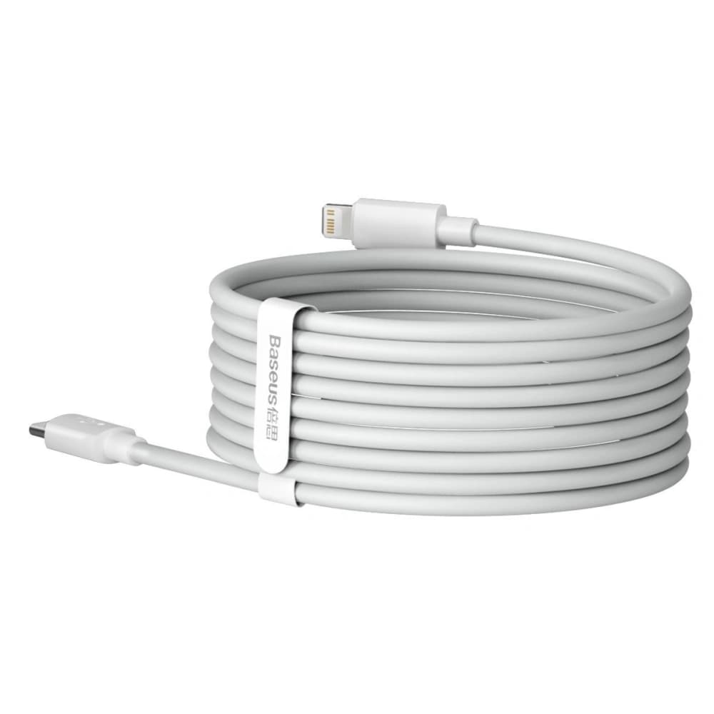 Baseus Simple Wisdom Data Cable Kit USB-C to Lightning PD 20W (2PCS/Set) 1.5m White - 7