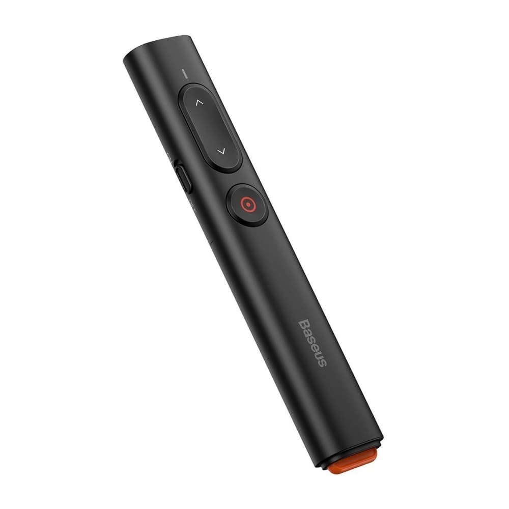 Baseus Multifunktions-Fernbedienung Orange Dot für Präsentationen, mit Laserpointer, ohne Batterien (schwarz) - 2
