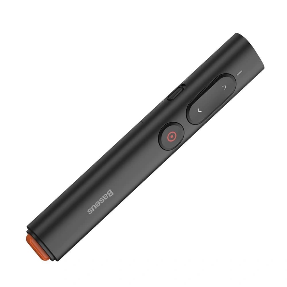 Baseus Multifunktions-Fernbedienung Orange Dot für Präsentationen, mit Laserpointer, ohne Batterien (schwarz) - 6
