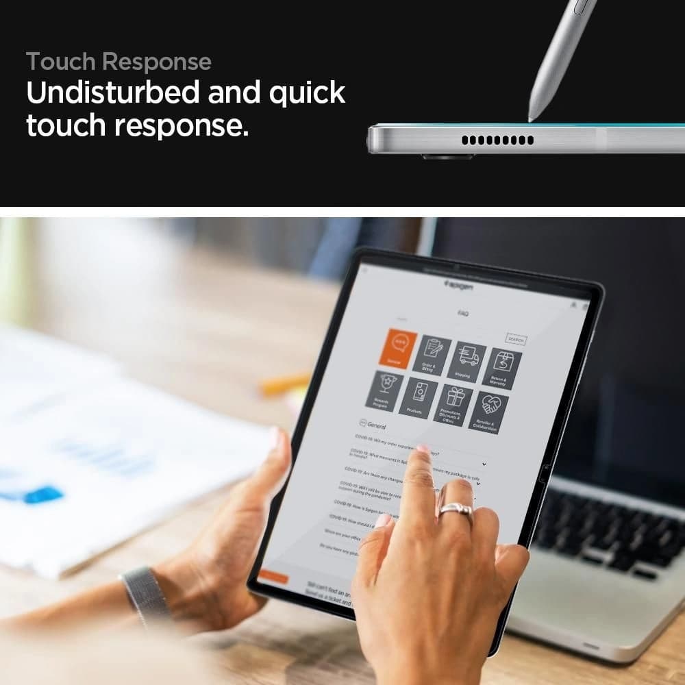 Spigen GLAS.tR ez Fit Samsung Galaxy Tab S7+ Plus 12.4 - 4