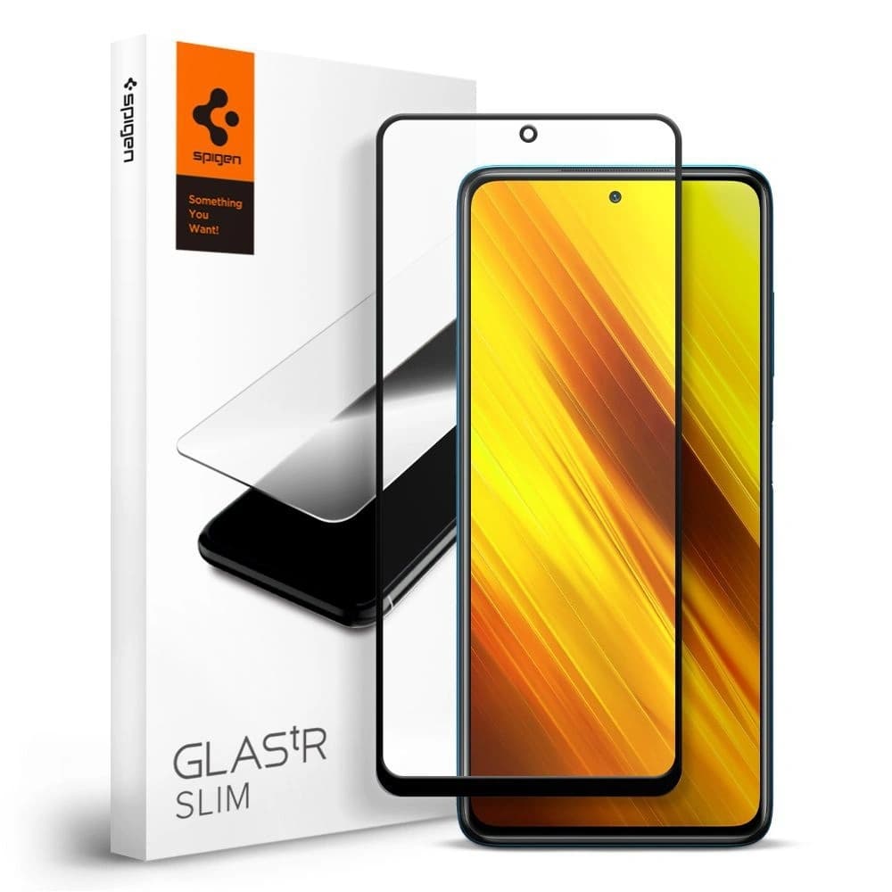 Spigen GLAS.tR Slim Pocophone X3/Pro/NFC Black - 1