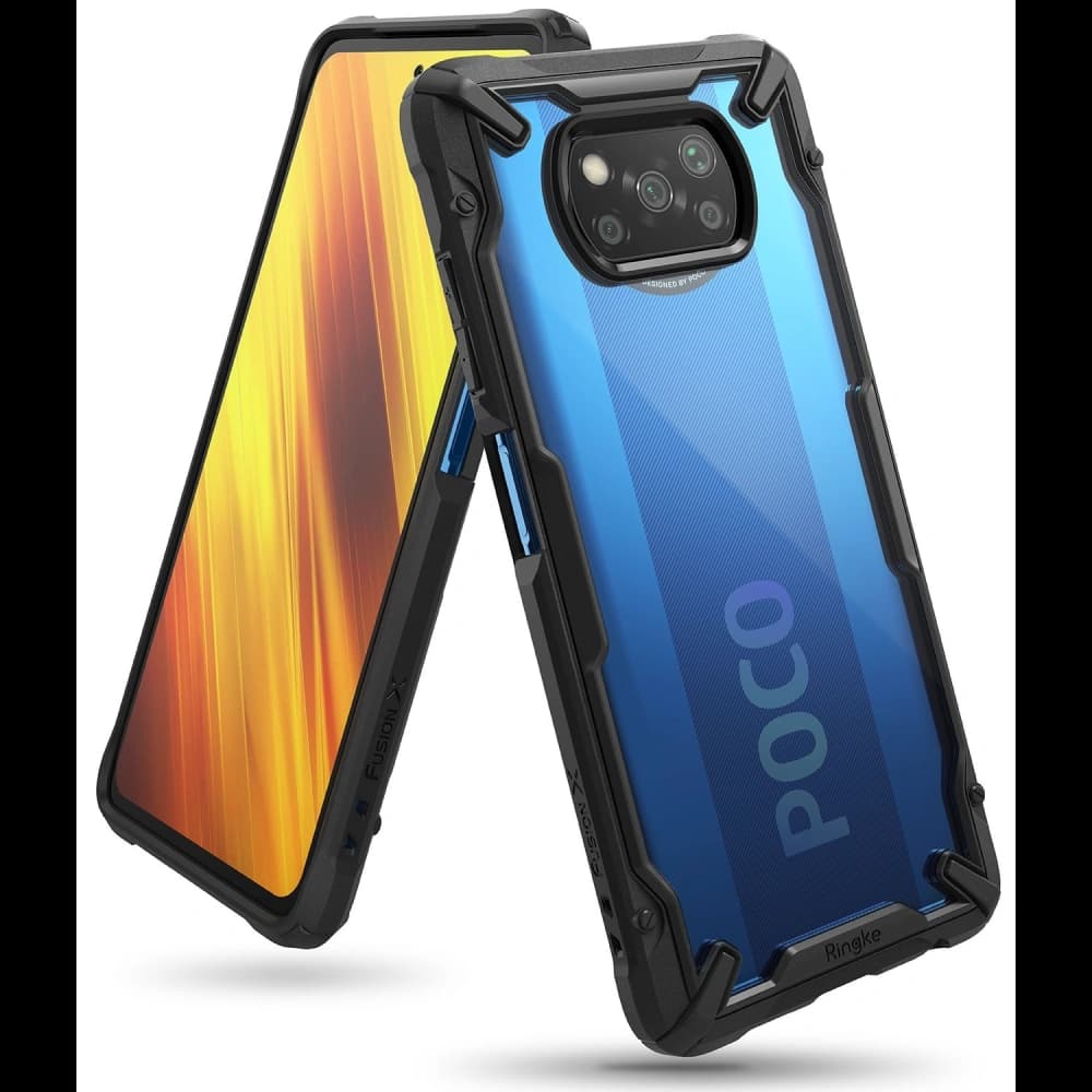 Ringke Fusion-X Pocophone X3/Pro/NFC Black - 1
