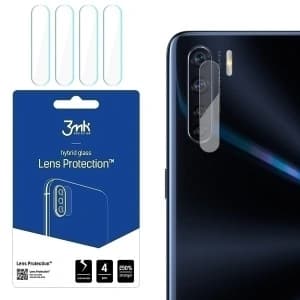 3MK Hybridglas für Kameraobjektiv Objektivschutz Oppo A91 [4 PACK]