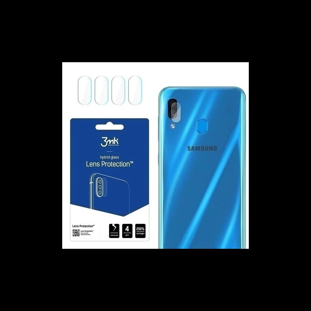 3MK Samsung Hybridglas für Kameraobjektiv Objektivschutz Galaxy A11 [4 PACK] - 1