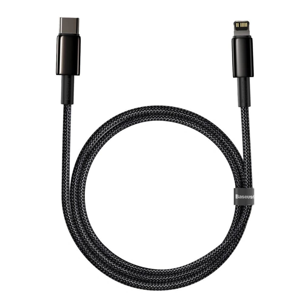 Baseus USB-C zu Lightning Kabel Tungsten Gold, 20W, 5A, PD, 2m (schwarz) - 2
